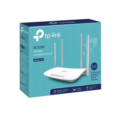 Good price C50 Dual Band AC1200 Wireless Network Router 4x 5dBi 1000mbps 4G Access Point online