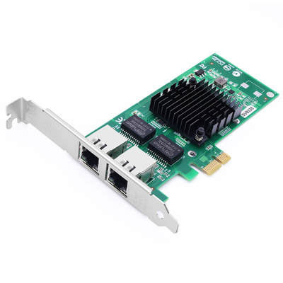 Dobra cena. I576T2 Karta interfejsu sieciowego SV8335 PCIe v2.0 2.5GT/S x1 pasy HL82576EB RJ45 Podwójne porty 10/100/1000 Mbps w Internecie