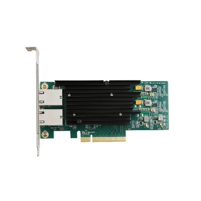 Good price 8X 10G/5G/1G 2 Port RJ45 lan Card multiple network speeds sever lan Card Quality of Service (QOS) support Runs up to 10Gbps online