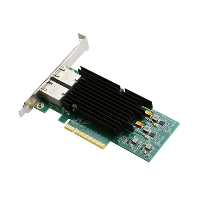 Good price 10G/5G/1G 2 Port RJ45 lan Card multiple network speeds sever lan Card Quality of Service (QOS) support Runs up to 10Gbps online