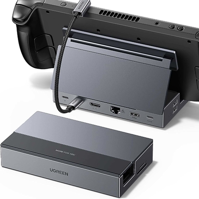 Good price 10Gbps Steam Deck Dock 9 In 1 USB C Docking Station With Foldable Stand online