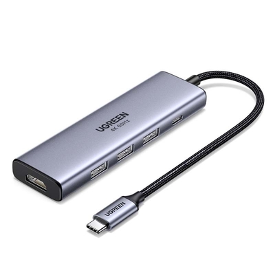 Good price USB C Hub 5 in 1 USB C to HD-MI Splitter 3 USB A 3.0 Port and 5Gbps Type-C Data Port, 4KHDMI Port, PD 100W Charging online