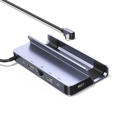 Good price Steam Deck Dock 6-in-1 USB C Docking Station with 4K@60Hz HD-MI Gigabit Ethernet PD 100W Charging Steam Deck Stand online