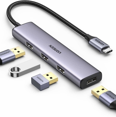 Good price 4 in 1 Hub USBC to USB Hub with 4 USB 3.0 Ports Aluminum Shell USB-C Hub for Laptop online