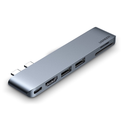 Good price USB C Hub Adapter for MacBook with 4K-HDMI Thunderbolt 3 100W Power Delivery SD TF Card Reader and 2 USB 3.0 Ports online
