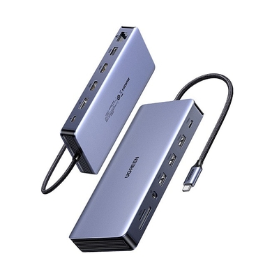 Good price Revodok Pro 313 Laptop Docking Station 13 in 1 4K Triple Display USB C Dock Dual HD-MI, DP, 10Gbps Data Port online