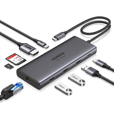 Good price Revodok Pro 109 USB C Multiport Adapter 9 In 1 10Gbps USB C 3.2 & USBA 3.2 100W online