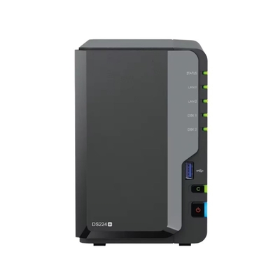 Good price Brand New Networking Storage DS224 2-Bay Diskless NAS with USB Interface 2U Rackmount DiskStation SSD Interface online