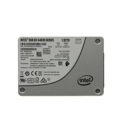 Bon prix SSD personnalisé de la série D3-S4610 SSDSC2KG019T801 1.92TB 3D SATA 3 6Gb/s 2,5 pouces 7 mm SFF Drive serveur d'entreprise en ligne