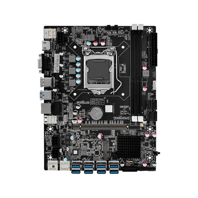 Good price Customized B75 motherboard chassis 8gpu motherboard case with power supply ram and ssd B75 graphics card case online