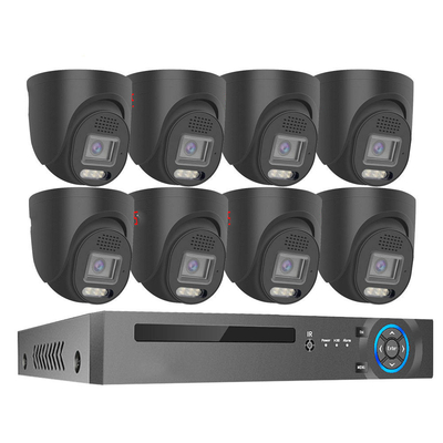 Good price Customized  Metal Dome Style 8 Channels indoor Face Detection H.265 4K 8MP Wired POE IP Network cctv home security camera system online
