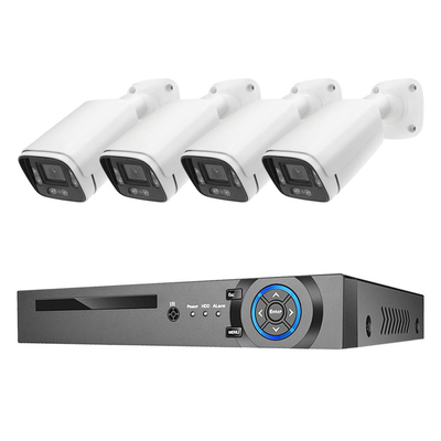 Good price 4 Channels Outdoor Face Detection H.265 4K 8MP Wired POE IP Network NVR Kit Home Surveillance CCTV Security Camera system online