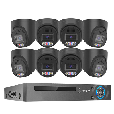 Good price 4K 8 Channel 8MP Red and Blue Light Alarm Outdoor Home PoE NVR Kit Cctv Ip Cameras Surveillance Security Camera System online