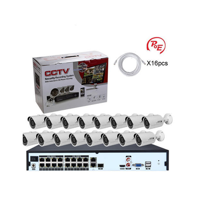 Good price Customized 16CH 1080P 2MP POE Surveillance Wire IP Camera NVR Kits online