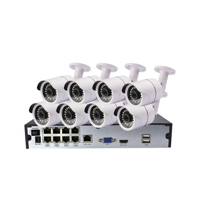 Good price H.265 P2P 8Ch Waterproof IP Camera POE NVR Kit Surveillance Camera System online