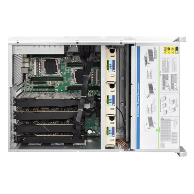 Good price Tel Xeon E5 Dual CPU Motherboard Rack Server Case 4U Portable GPU AI Server with GPU Cards online