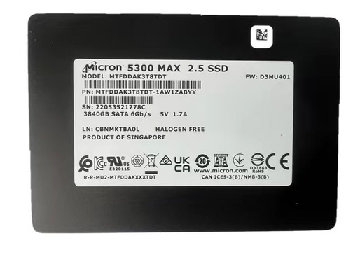 Good price Original 1.92TB 2.5'' SATA 6Gb/s 5V SSD Solid State Drive For Mi-cron 5300 MAX MTFDDAK1T9TDT Server External Server online