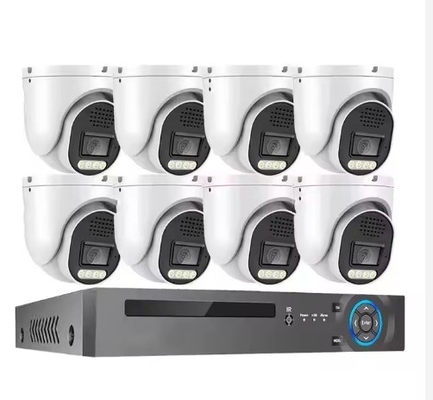 Good price Metal Turret Dome 8 Channels Indoor Face Detection IP66 H.265 4K 8MP Wired POE IP Network Security Home CCTV Camera System online
