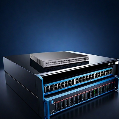 Buon prezzo S5732-H48S6Q 44 GE SFP 4 10 GE SFP 6 40 GE QSFP Switch ottico completo con una sola potenza Progettazione compatta e velocità di trasferimento dati in linea