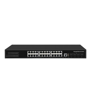 Buon prezzo 10/100/1000Mbps Tasso di trasmissione 28 Port Switch SG3000-RX-24N4X con capacità e caratteristiche gestite da L3 ZX-SWTG3424S in linea