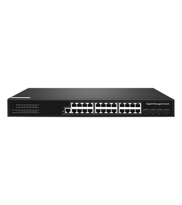 Buon prezzo 24 port gestiti Gigabit Ethernet Switch 1000mbps Poe SG3000-MG-24N4F con modalità di comunicazione Full-Duplex Half-Duplex in linea