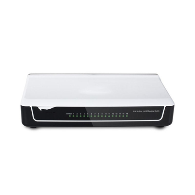 Buon prezzo Switch Ethernet desktop a 16 porte personalizzato con funzione QoS 10/100Mbps Full-Duplex Auto-Negotiation Network Switch in linea