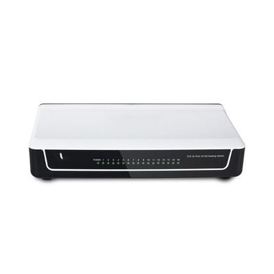Buon prezzo Modalità di comunicazione full-duplex personalizzabile 16 porte RJ45 Desktop Ethernet Switch 10/100Mbps Switch di rete a negoziazione automatica in linea