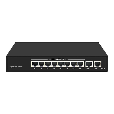 قیمت خوب 10-Port Gigabit PoE Switch با SFP Fiber Port 30W قدرت VLAN SNMP QoS عملکردهای موجود فعال FCC گواهینامه 1- در تقاضای بالا آنلاین