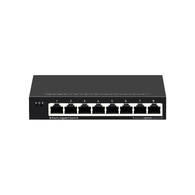 Buon prezzo 8-Port Gigabit Ethernet Network Switch con PoE QoS SNMP Funzioni VLAN FCC certificato e Hub impilabile a 10G in linea