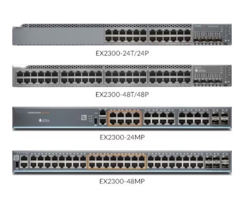 Buon prezzo EX2300-24T-DC Ethernet Network Switch 24-Port QoS Funzione 10/100/1000Mbps Tasso di trasmissione per una connettività stabile in linea