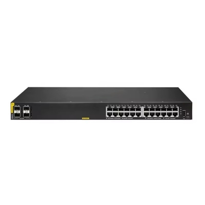 Buon prezzo Switch di rete POE a 24 porte della serie 6000 R8N87A personalizzato con potenza di 370W e velocità di trasmissione di 10/100/1000Mbps 4 porte SFP in linea