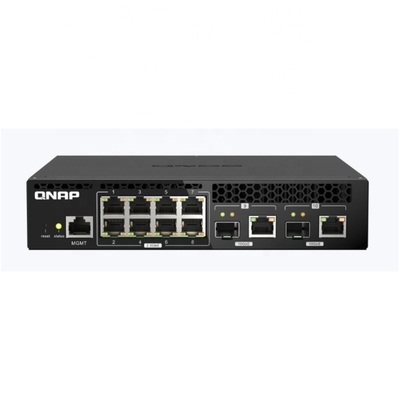 Bon prix QSW-M2108R-2C Deux ports composites 10GbE SFP + / RJ45 et huit ports Ethernet 2.5GbE Commutateur NMS basé sur le Web en ligne