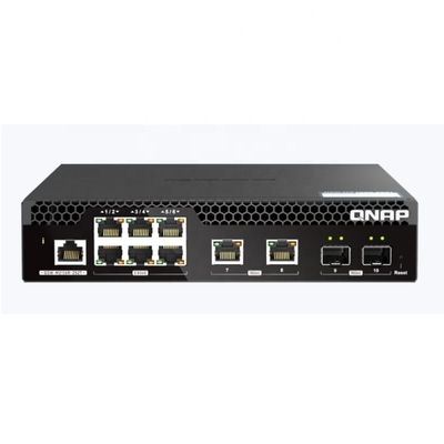 Bon prix QSW-M2106R-2S2T 6x2.5GbE RJ45 Port 2x10GbE RJ45 Port 2x10GbE SFP Port optique L2 Commutateur NMS basé sur le Web en ligne