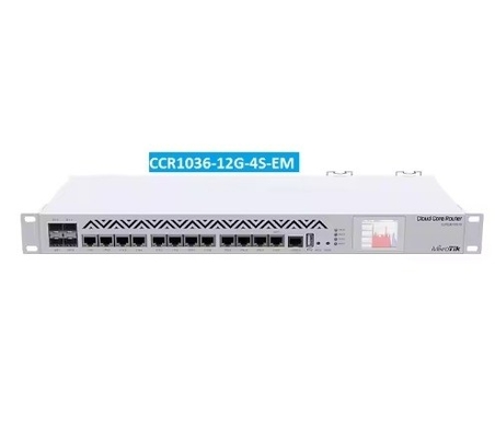Buon prezzo CCR1036-12G-4S-EM Router Board Attrezzature in fibra ottica con 4 porte SFP e Ethernet Rackmount Enterprise Routers in linea
