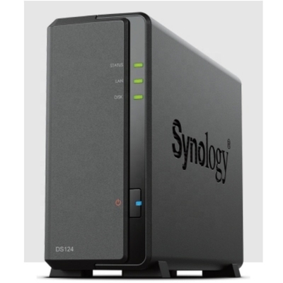 Good price New Original DiskStation DS124 Networked Storage 1-Bay 3.5inch Diskless 1xGbE NAS Realtek RTD1619B Quad-core. 1.4GHz, 1GB RAM online